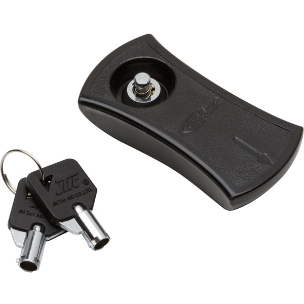 Handtag svart med lås