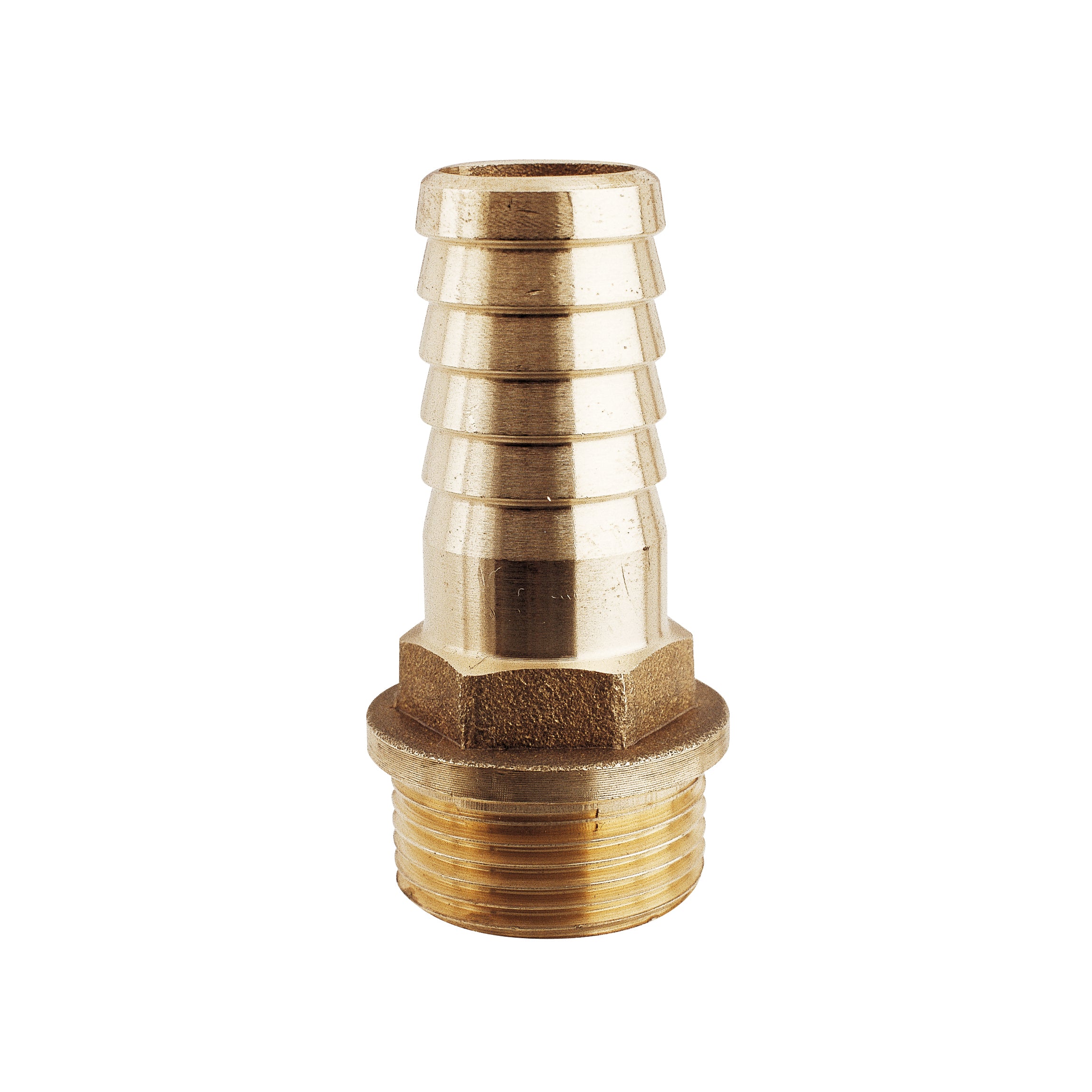 Slangsockel i mässing 1"x25