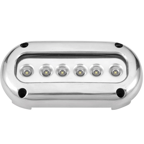 Undervattensbelysning utanpåliggande 14,2 W 10-30 V 6 LED vit