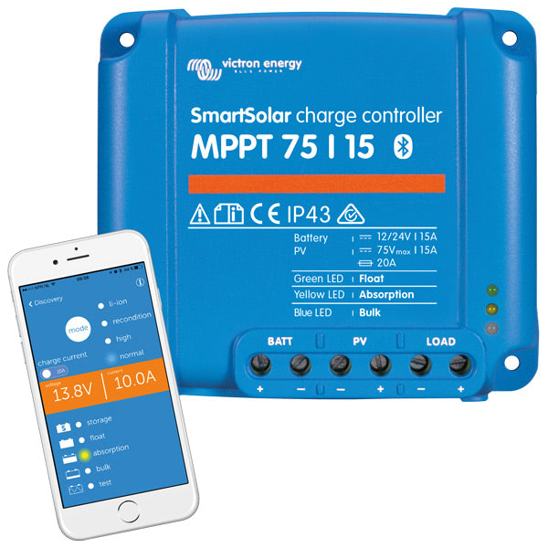 Victron solcellsregulator MPPT smart 100/20