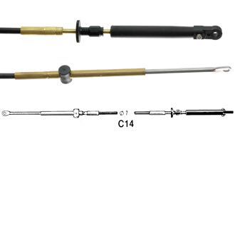 Ultraflex Reglagekabel c14 OMC, 12 fot