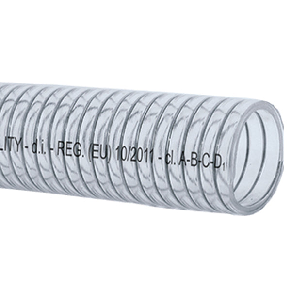 Sug och tryckslang, klar 12mm, rulle 3m
