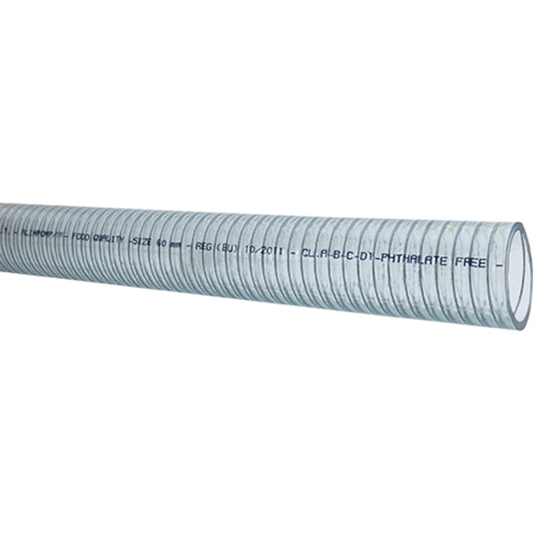 Sug och tryckslang, klar 51mm, rulle 3m
