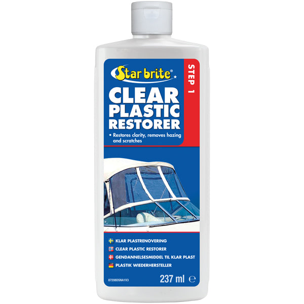 Plaståterställare Star Brite Clear Plastic Restorer Steg 1 237 ml.