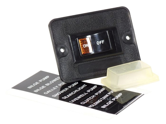 Brytare on/off med lampa 12V