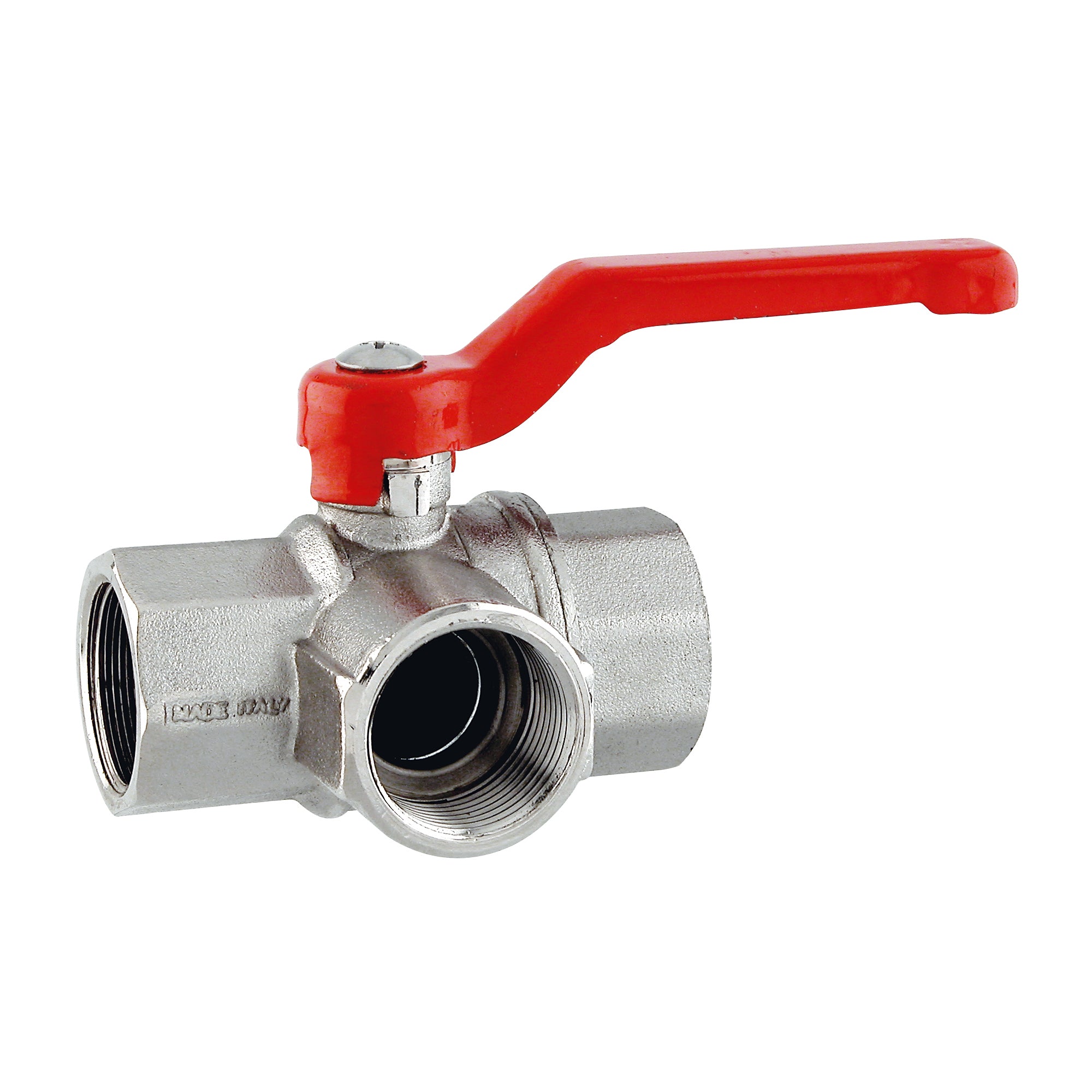 Trevägs kulventil 1"