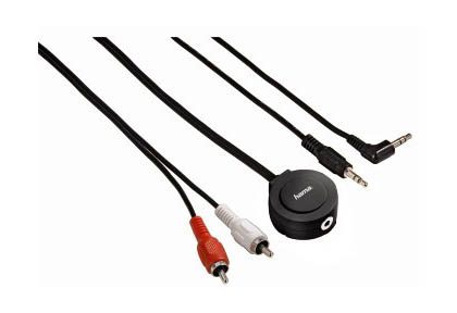3,5mm uttag med 2xRCA 1m kabel