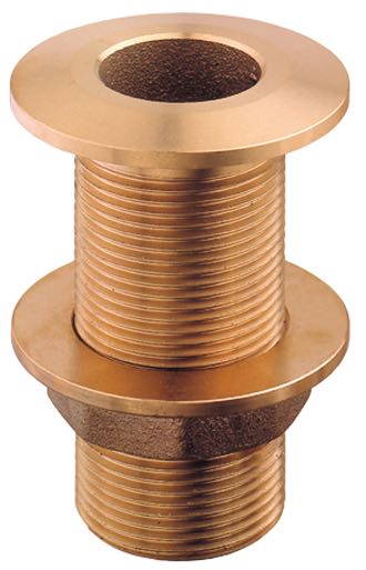 Guidi Bordgenomföring  1/2" mässing planhuv.