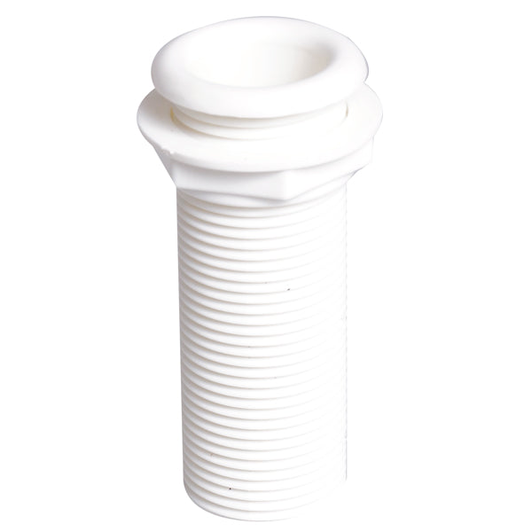 Bordgenomföring vit, l-90mm utv Ø: 39 mm inv. Ø: 25 mm