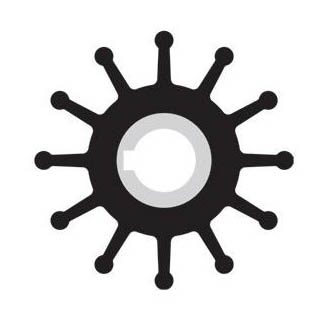 Impeller kit neoprene 65mm