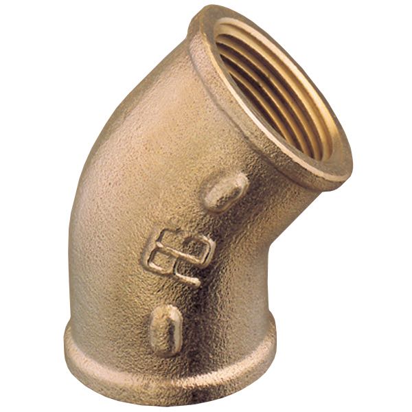 Guidi Böj 45° inv/inv 1/2" brons