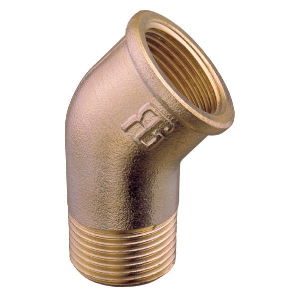 Guidi Böj 45° inv/utv 1/2" brons
