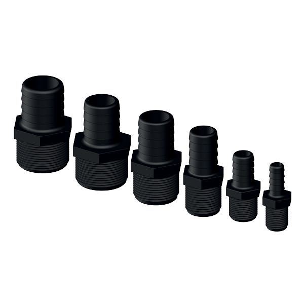 Trudesign Slangstos hane komposit svart 1 1/4" 32mm