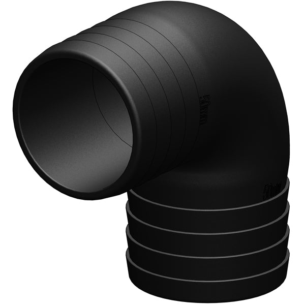 Trudesign Vinkelstycke 90° 38mm svart