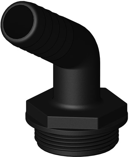 Trudesign Aquavalve slangkoppling svart 120 gr 1 1/2" 25mm