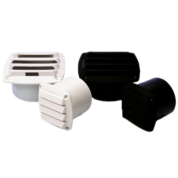 Roca ventilgaller 4" vitt 125x125x100mm