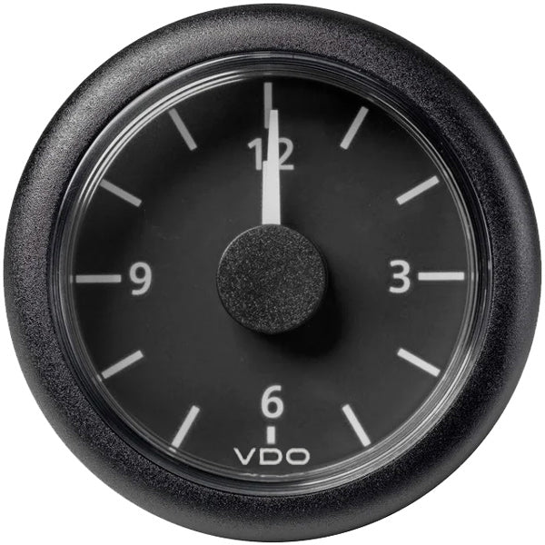 VDO klocka 24v, svart ø52mm