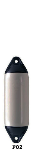 Polyform F02 fender 610x200mm grå/svart