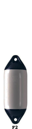 Polyform F2 fender 610x220mm grå/svart