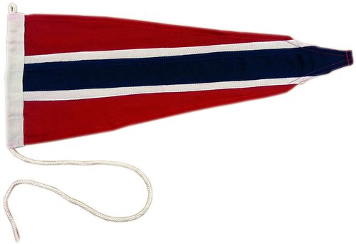 Båtvimpel Norge 50x20cm