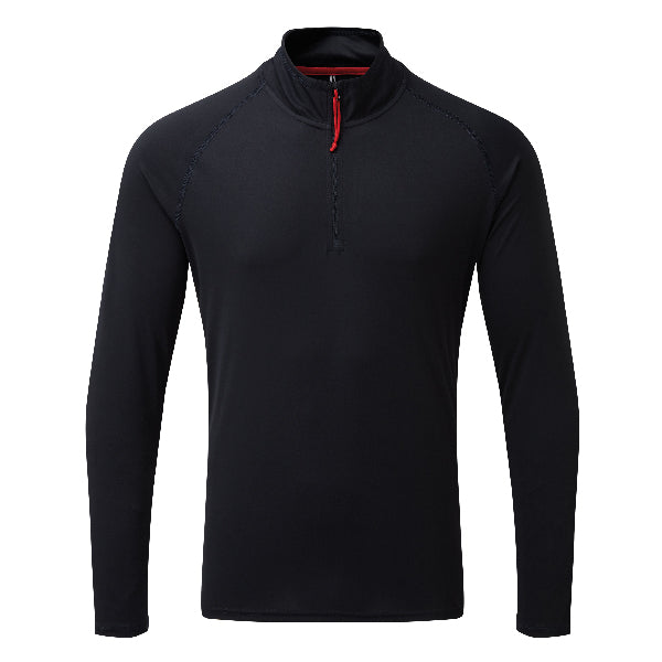 Gill UV009 Men's UV Långarmad Zip T-shirt Navy strl. XXL
