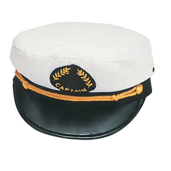 Kaptensmössa vit stl. 60