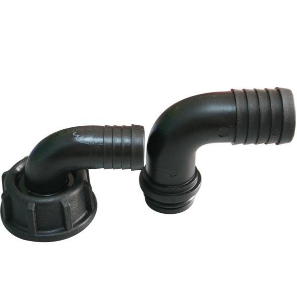 Avluftningsstos 90° set Ø20 och Ø25mm 1" gänga