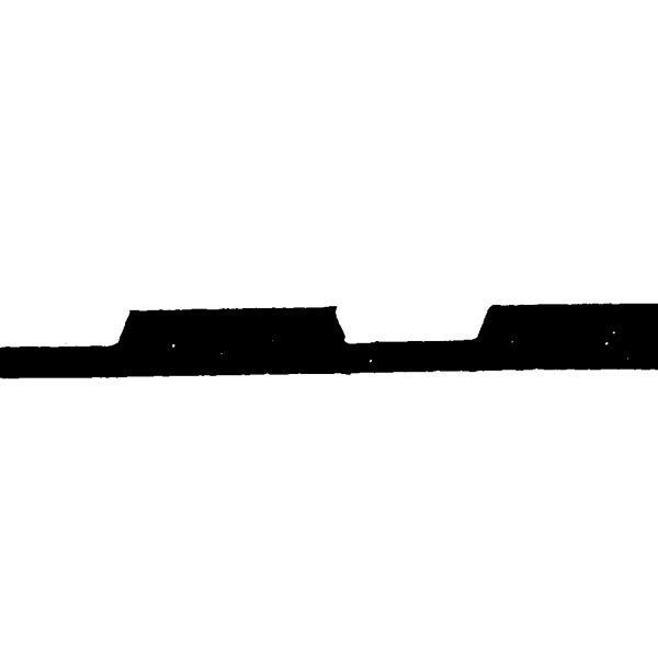 Gummimatta 1500x2,5 mm bredräffl. - löptmeter