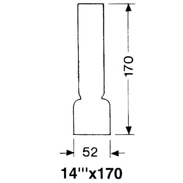 DHR Lampglas 14 x 170 mm