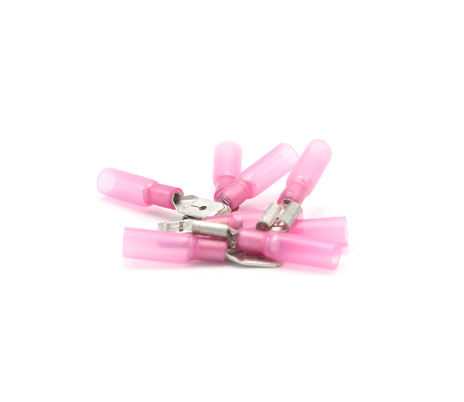 Krympflat Röd 6.3mm 100st