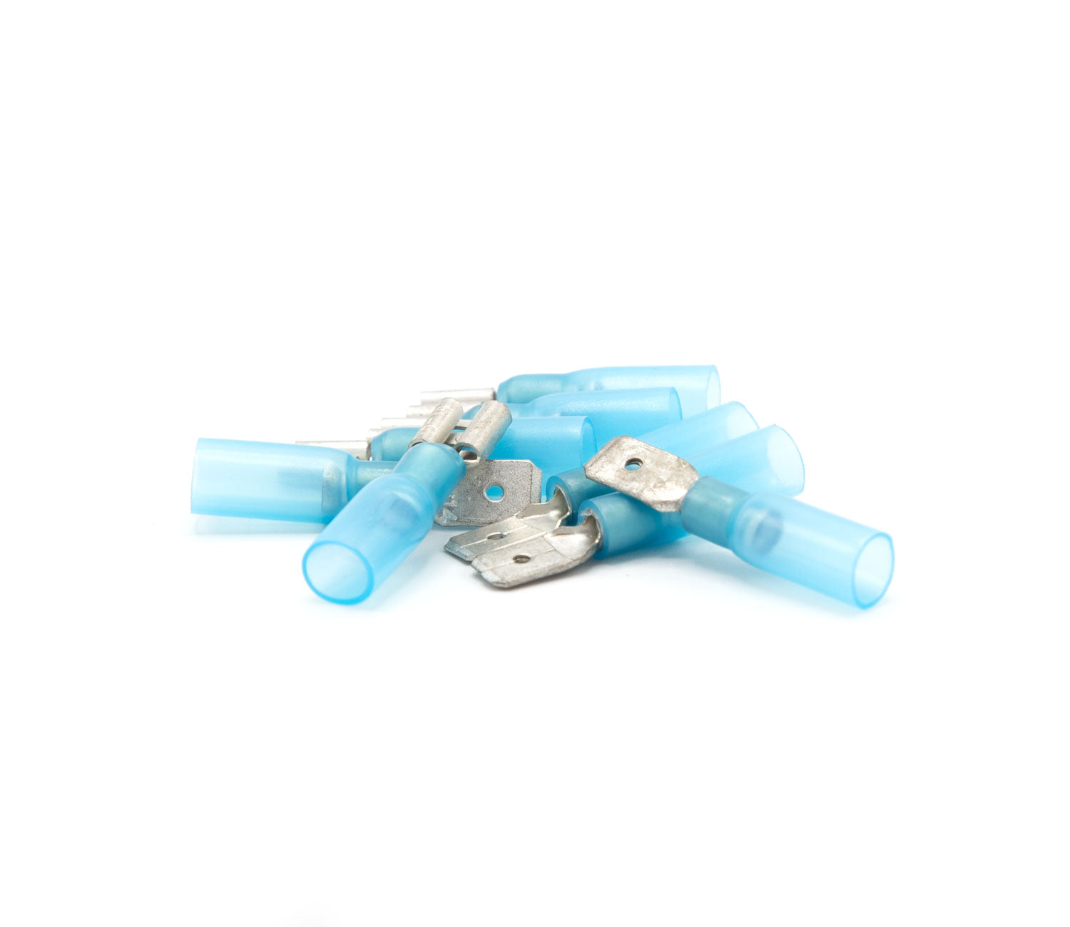 Krympflat Blå 6.3mm 100st