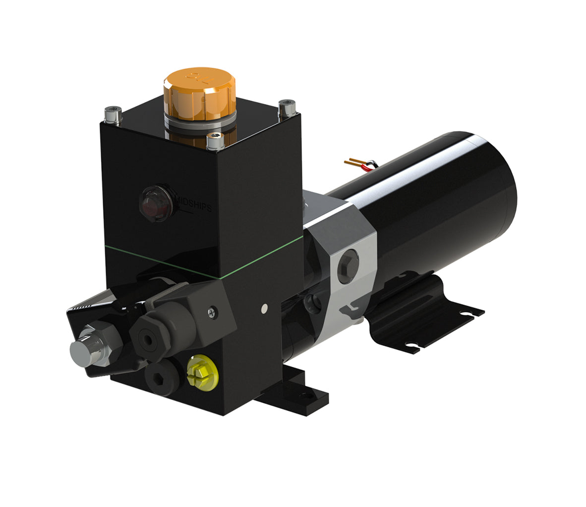Hydraulpump 12V 0,6 tank/bypas