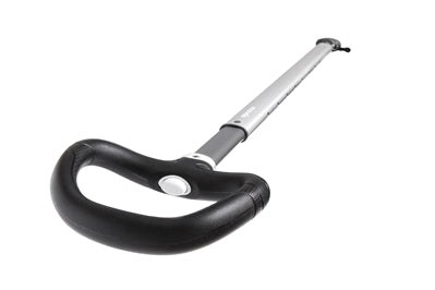 Silver Asymmetric Handle Tiller