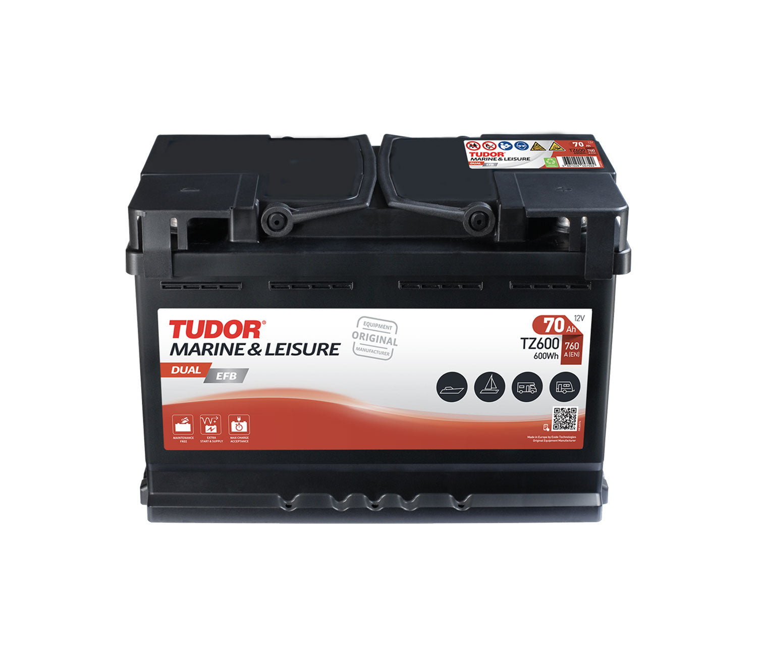 Exide Dual EFB 12V 70Ah